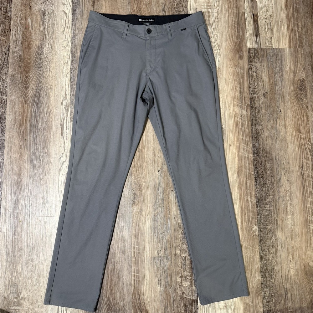 Travis Mathew Golf Pants Mens 34x32 Lightweight Performance Stretch Gray